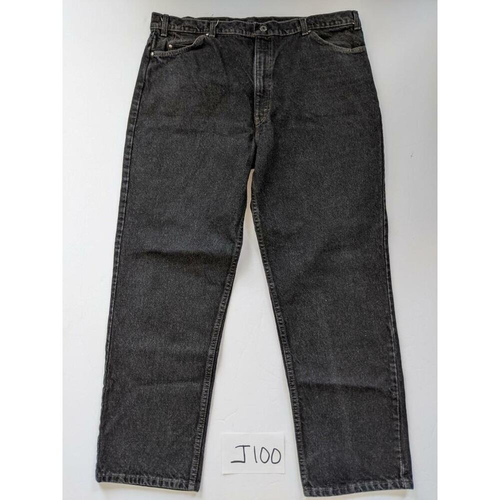 Levi's 540 Black Jeans Size 42 x 30 Relaxed Fit -0422J100